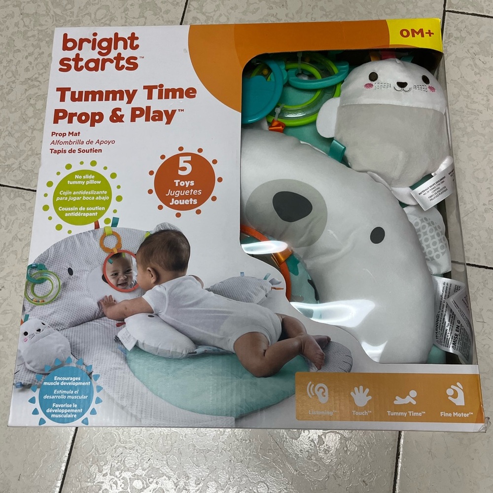 Bright starts Tummy time prop and play brand new in box